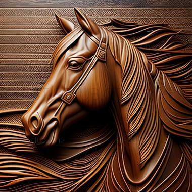 3D model st Comanche horse famous animal (STL)